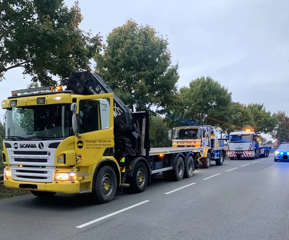 Camion de dépannage près de Béthune